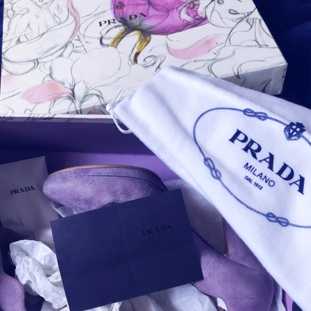 AUTHENTIC PRADA CALZATURE DONNA "FAIRY" HEELS.